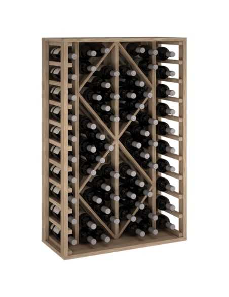 Botellero Estanteria de madera para 68 Botellas de vino