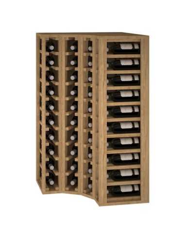 Botellero Estanteria de madera para 40 Botellas de vino