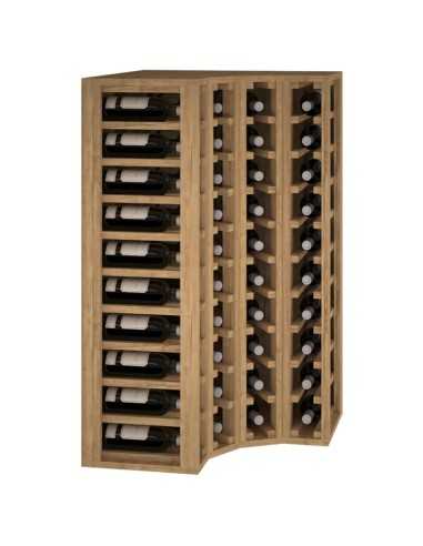 Botellero Estanteria de madera para 40 Botellas de vino