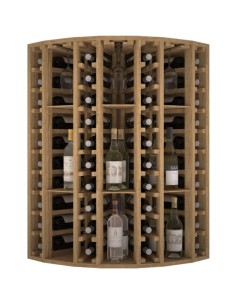 Botellero Estanteria de madera para almacenar 40 Botellas y 9 Copas 2